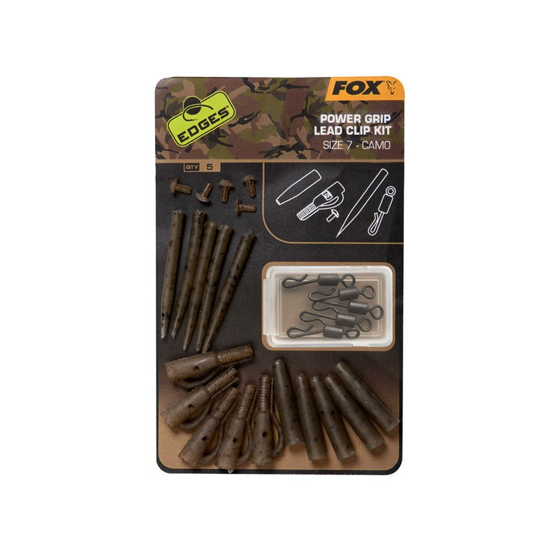 EDGES CAMO POWER GRIP LEAD CLIP KIT SZ 7