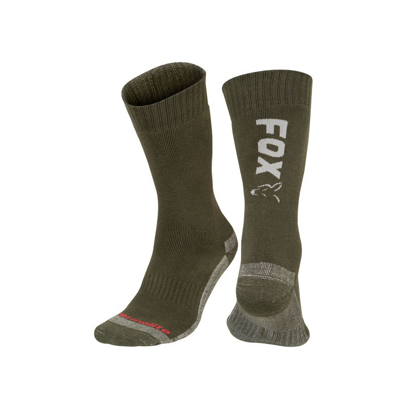 FOX THERMOLITE SOCKS GREEN SILVER